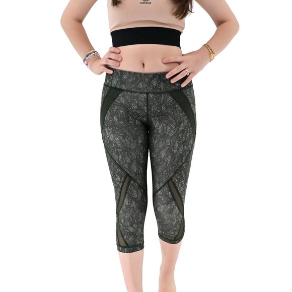 lululemon athletica Pants - LULULEMON Cool to Street Green Leaf Leggings #BQ7